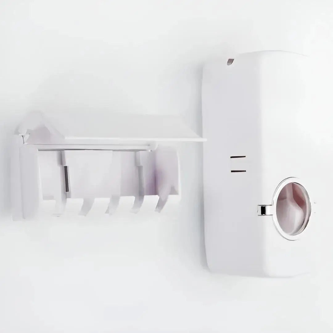 Toothpaste Dispenser With 5 Toothbrush Holder