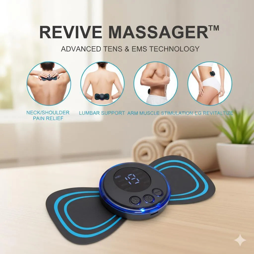Butterfly EMS Massager Black Portable Rechargeable