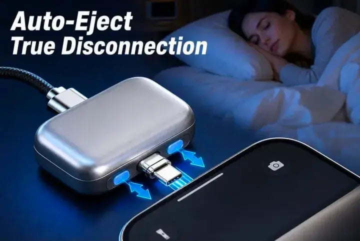 Smart Auto Ejector Type-C Auto Stop Charging Adapter