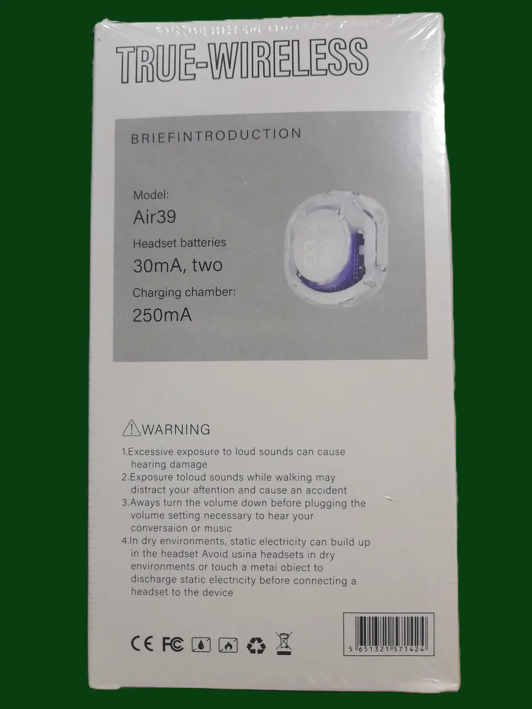 Smart Touch A-39 Earbuds With silicon cover