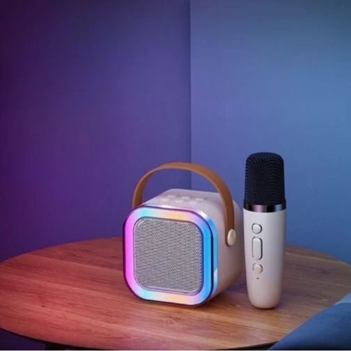 Wireless Mini Speaker With LED Light And Mic