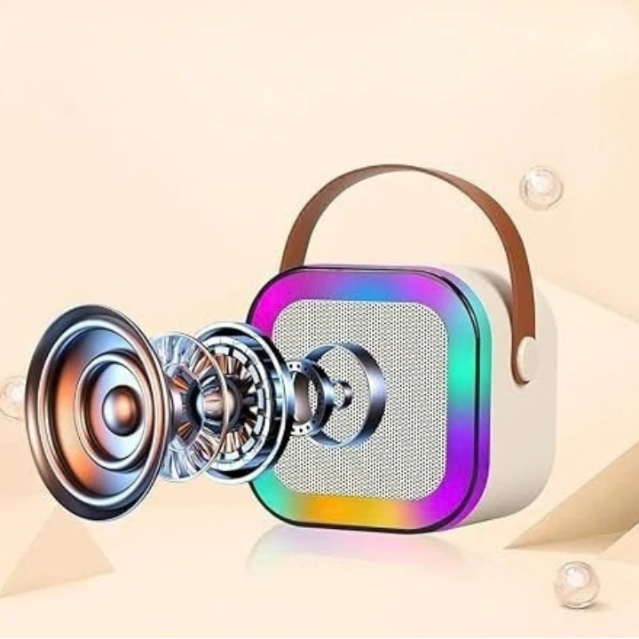 Wireless Mini Speaker With LED Light And Mic